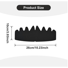 6 PCS Black Simple Baseball Caps Inserts Shapers, Flexible Washable Reusable Hat Liner Cap Fitter Inserts, Absorbent Sweat Pad Protector Hat For All People