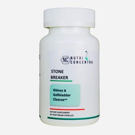 NutriConcentra Stone Root, Chanca Piedra, Gravel Root, Hydrangea, Stone Cleaner, 750 mg, 90 Cap