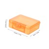 Hohopeti 3pcs Transparent Storage Box Set Clear Plastic Organizing Containers