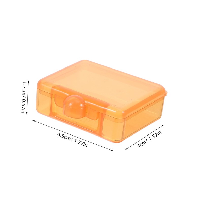 Hohopeti 3pcs Transparent Storage Box Set Clear Plastic Organizing Containers