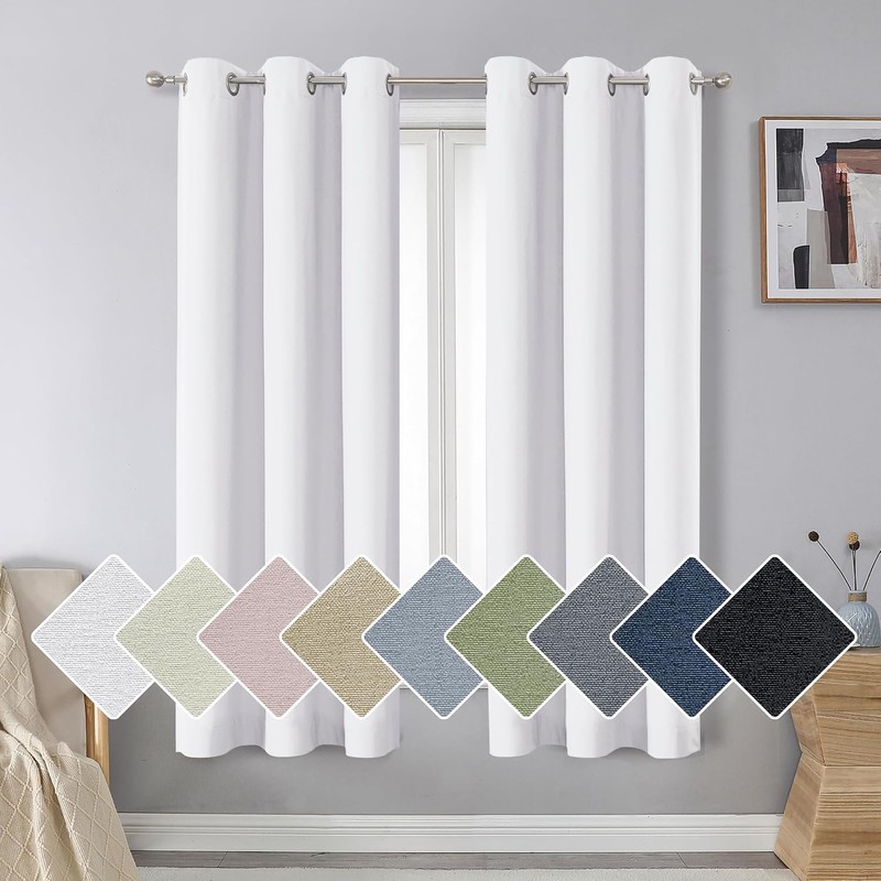 Aiyufeng Nika - Cortinas 100 opacas de 45 pulgadas de