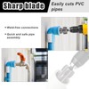 BOXOB PVC Pipe Threader Kit for Electric Drill, PVC Thread