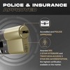 IRONWORX® Spectre Brass 35mm (Turn) / 35mm (Key) (70mm) Maximum-Security