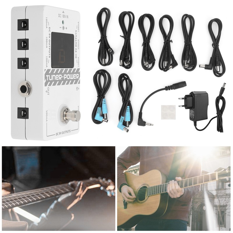 Tuner Power Supply 2‑in‑1 Electric Guitar Tuning Effects 8‑Way Isolated