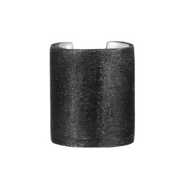 Kuzzoi Men's Earring Ear Cuff Single Ear Cuff (7 x 10 mm) Round 1 Piece Earring for Men Made of 925 Sterling Silver Oxidised Ear Cuff Men's Stud Earrings, Sterling Silver