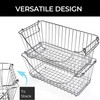 Smart Design Stacking Baskets Organizer w/ Handle - Medium -