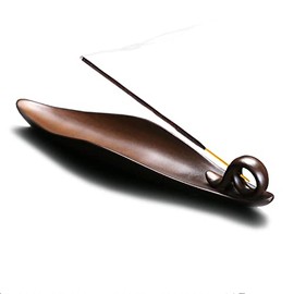 9" Length Incense Stick Holder with 3 Holes, Ceramic Incense Ash Cather for Counters, Meditation Room, Yoga, Home, Office