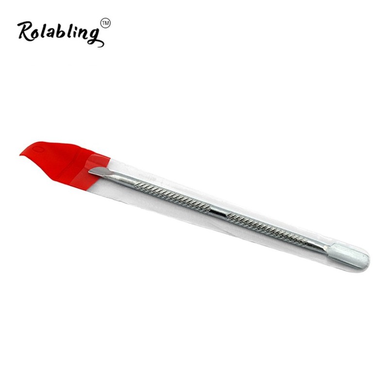 Rolabling Nail Cuticle Pusher and Spoon Cleaner Professional Stainless Steel