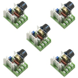 XINGYHENG 5Pcs AC 220V 2000W SCR High Power Electronic Voltage Regulator Module Adjustable Motor Speed Controller Regulation 25A Ultra small LED dimmer with Speed Control Knob