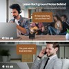 TECKNET Wireless Headset for Work, Long-Lasting Worktime AI Noise Cancelling