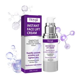 Hoygi Instant Face Lift Cream, Reduce Fine Lines On The Face With Gentle Moisturizing Cream For Wrinkled Skin - Specification: 2pcs