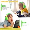 Rockpapa Share 1 Kids Headphones, Wired Headphones with Microphone, 85/94dB