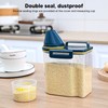 Rice Storage Container, Clear PP Plastic Grain Storage Container with