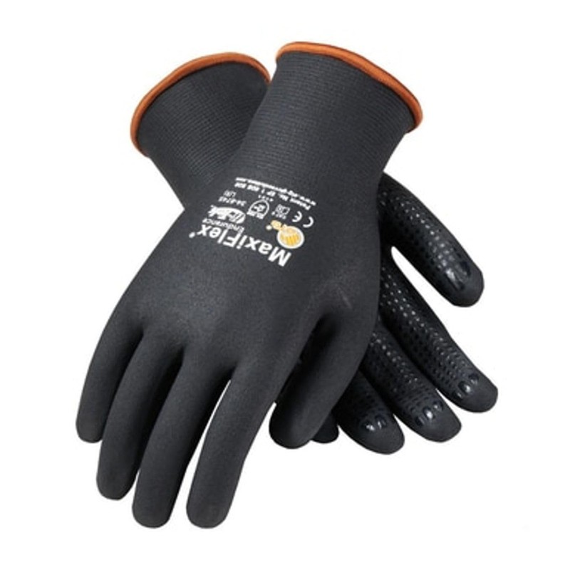 PIP ATG Maxiflex 34-8745 Nitrile Coated Work Gloves, Full Coat