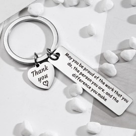 Farewell Going Away Gift for Coworker Colleague Appreciation Gifts for Teacher Employee Boss Co-worker Leaving Thank You Gifts May You be Proud of The Work You Do Keychain