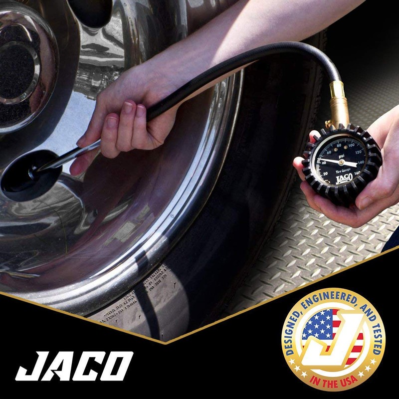 JACO EliteProPlus Tire Pressure Gauge with Dually Air Chuck -
