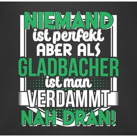 Shirtracer - Baby Bodysuit Boy Girl - Baby Flags and Flags - No One is Perfect Gladbacher, 1 black
