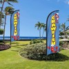 Crawfish Advertising Swooper Flag Banners, Crawfish Feather Flags with Pole