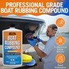 Marine Rubbing Compound, Fiberglass Buffing and Scratch Remover, Gelcoat Polish