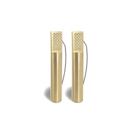 Taytools Solid Brass Round Workbench Dogs for 3/4 Inch Holes (2, 4-3/8 Inch)