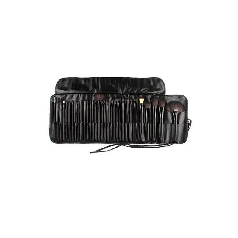 Monzó Brocha, Kit De Brochas, Maquillaje, 32 Brochas, Negra