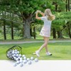 10L0L Metal Golf Ball Basket with Handle, Heavy Duty Golf