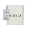 Living Nostalgia Kitchen Craft Steel Utensil Pots, Cream