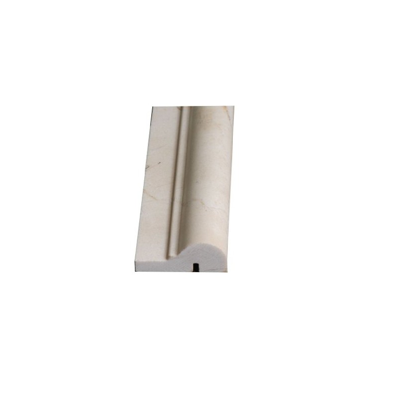 Crema Marfil Chair Rail molding honed 2x12