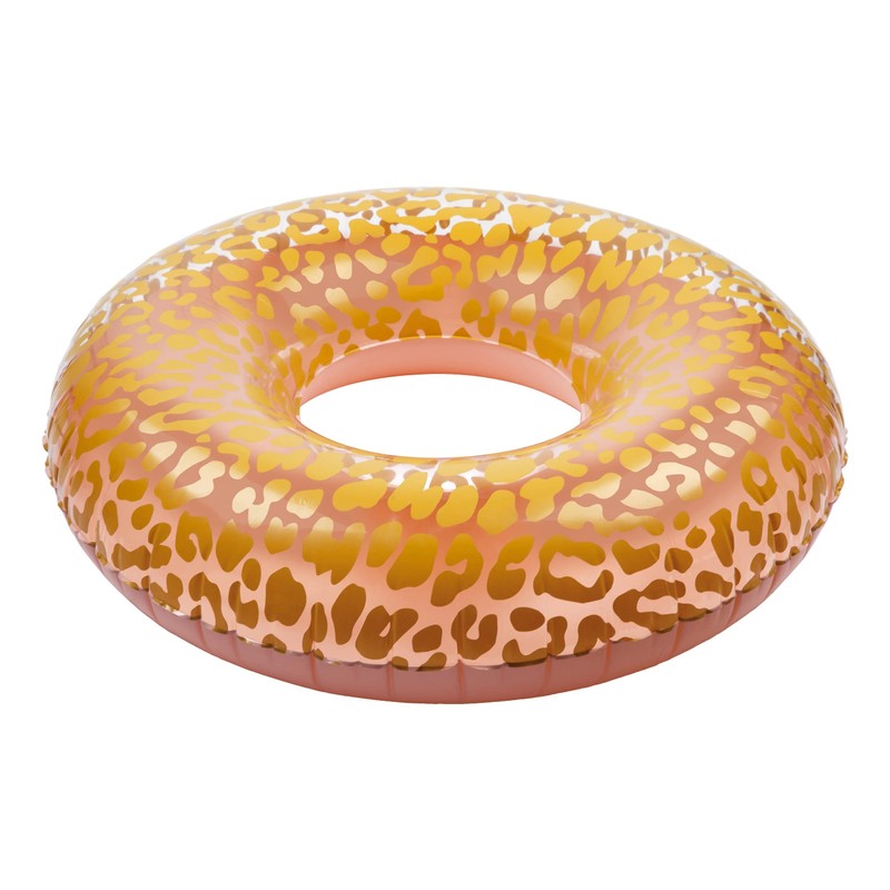 Swim Ring Animal Print Pink