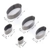 5Pcs Leather Punch Die Set Cutter Hollow Oval Cutting Mold