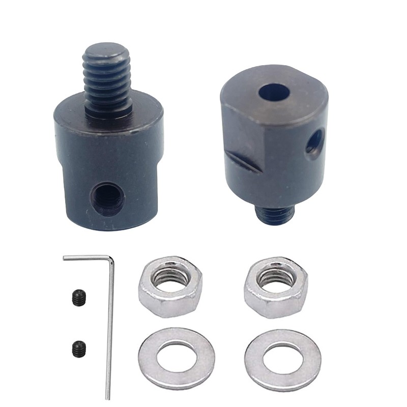 Winwill 2pcs M6 4mm Axle Motor Shaft Coupling Sleeve Saw