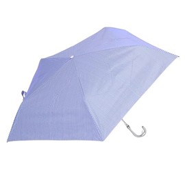 Moonbat 22-222-91871-02 Parasol Folding Umbrella, Ultra Lightweight, 99.99% Light Shading Ratio, 99% UV Protection, Heat Shielding Effect, Striped, Turquoise