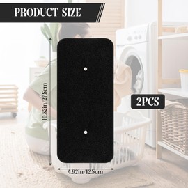 2 Pcs Tumble Dryer Sponge Filter for Hoover Candy, Evaporator Foam Lint Filter Foam Replacement Filters for Heat Pump & Condenser Dryers, 272x125x10mm