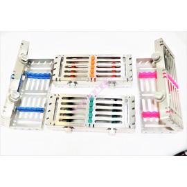 CYNAMED DETACHABLE STERILIZATION CASSETTE WITH DOUBLE BUTTONS 5 SLOT GERMAN GRADE - ALL 4