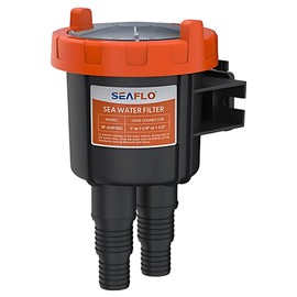SEAFLO Raw Water Sea Water Filter/Intake Strainer for 1/2" or 5/8" or 3/4" Hose Sizes