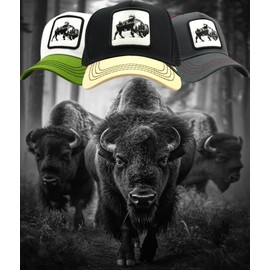 Gorra de Hombre Beisbol Visera Curva Parche Animales Trucker Camionero Malla Transpirable Ajustable y Juvenil para Deportes Aire Libre, Regalo Unisex, Accesorio Moda (MX/US, Alfa, Talla única, KAKI)