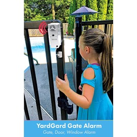 Yardgard Door and Window Pool Alarm, Child Safety UL 2017 Compliant Alarm for Pool Gates and Sliding Doors, Weatherproof, Wireless, Work as a UL Compliant Siren, ETL Certified, Easy to Install, White