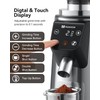 MOKKOM Professional 64mm Flat Burr Coffee Grinder with 100 Grind