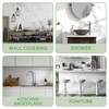 Marble Peel and Stick Waterproof Wall Paneling, 118" x 47"