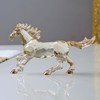 Crystal Horse Realistic Animal Art Figure Collection Table Decoration Statue