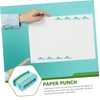 TEHAUX 2pcs Photo Scrapbook Punch Handheld Hole Puncher Punch Album