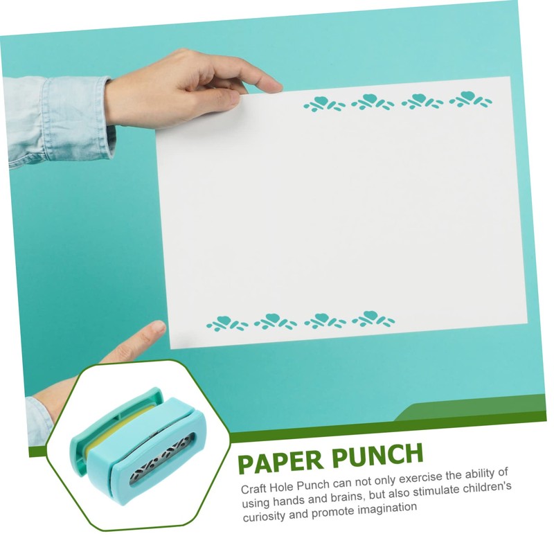 TEHAUX 2pcs Photo Scrapbook Punch Handheld Hole Puncher Punch Album