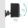 WALI SWM202 Dual Speaker Wall Mount Brackets Multiple Adjustments for