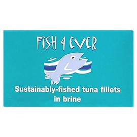 Fisch 4 Ever Thunfisch Filets in Salzlake (120 g) - Packung mit 2