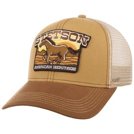 Stetson American Heritage Horse Trucker Cap Basecap Baseballcap Truckercap Meshcap Herren - Snapback, mit Schirm, Futter, Futter Frühling-Sommer Herbst-Winter Frühjahr Sommer Herbst Winter - One