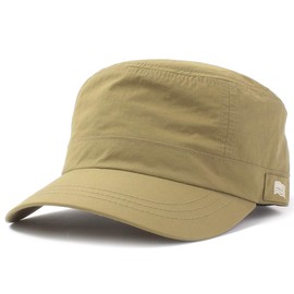 Basic Ench Wrinkle US Work Work Cap, Large Size, Hat, Absorbent, Quick Drying, Women's, Men's, One Size Fits Most, Big Size, beige