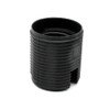 Socket E27 Black with Threaded Sheath and Cap Fine Thread