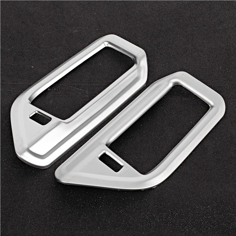 2pcs ABS Chrome Style Columnar Interior Air Vent Outlet Cover