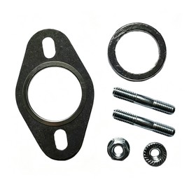 ARYIMYDP 1 Set Exhaust Gaskets for Scooter Accessories 50cc 2T, Manifold Gasket + Exhaust Gasket with Screws & Nuts for Yamaha Aerox, Peugeot Speedfight 2/3, MBK, Aprilia SR