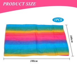 1 Piece Chiffon Scarf, Colorful Silk Scarf, Thin Scarf, Women'S Scarf, Multifunctional Scarf, Elegant Shawl, Clothing Accessories